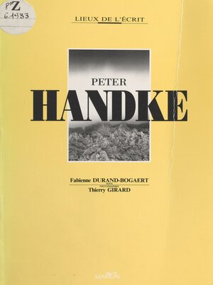 cover image of Peter Handke